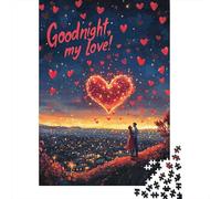 Romantic Love Puzzles for Adults 500 Piece Puzzles for Adults For Family Fun & Game Night 500pcs (52x38cm)