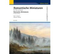 Romantic Miniatures Vol. 1 flute and piano (intermediate) Schott Music Saddle-wi