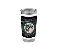Romantic Motif Moon and a Few Stars Stainless Steel Insulated Tumbler