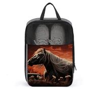 Romantic Mustang Shoe Bag Waterproof & Breathable Shoe Pouch for Travel, Portable Carry Case for Sports Sneakers, Gym, Vacation