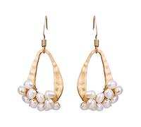 Romantic Natural Freshwater Pearls Drop Dangle Earrings Handmade Women Luxury Wedding Gifts Accessaries Jewelry