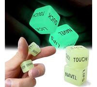 Romantic Naughty Dice Set for Adults Games, Glow-in-The-Dark Date Night Dice Couples Gift, Fun Night Dating Games for Adult, Love Dice, Valentines Day Gifts for Her Him Men Women Anniversary Couples