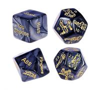 Romantic Naughty Dice Set for Adults Games, Valentines Day Date Night Position Dice Couples Gifts,Fun Night Dating Games Lovedice for Adults Couples Him Her Anniversary,Weak glow in the dark (Black)