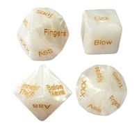 Romantic Naughty Dice Set for Adults Games, Valentines Day Date Night Position Dice Couples Gifts,Fun Night Dating Games Lovedice for Adults Couples Him Her Anniversary,Weak glow in the dark (White)