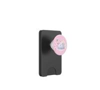 Romantic Painted Swan, Pretty Swan with a Pink Bow PopSockets PopWallet for MagSafe