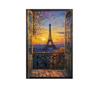 Romantic Paris Balcony Canvas Poster Wall Art Decor Print Picture Paintings for Living Room Bedroom Decoration 24x36inch(60x90cm)
