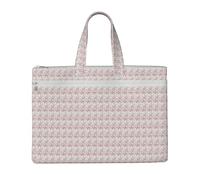 Romantic Paris Butterfly Print Canvas Tote File Bag Lightweight Foldable Organizer For Office Travel Shopping