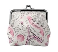 Romantic Paris Butterfly Printing Small Travel Kit Wallet, Compact Pouch For Camping Adventures And Fishing Trips, Black, One Size, Art Deco