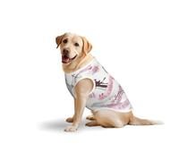 Romantic Paris Butterflyprint Large Pets Vest Breathable Sleeveless Tank Top Apparel Cozy Lightweight T-Shirt