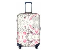 Romantic Paris Eiffel Tower Bycicle Luggage Cover Suitcase Trolley Case Protector Elastic Washable Anti Scratch Fit 18-32 Inch
