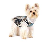 Romantic Paris Eiffel Tower Bycicle print Tshirts for Small Dogs Dog's Fashion Shirt Breathable Sleeveless Shirts for Small Dogs