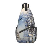 Romantic Paris Eiffel Tower Crossbody Chest Bag, Shoulder Bag, Weekend Outdoor Hiking Backpack, Suitable For Men And Women