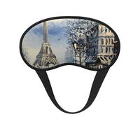 Romantic Paris Eiffel Tower Print Adjustable Eye Cover for Sleeping, Comfortable, Pressure-Free and Breathable Sleeping Masks