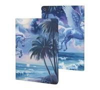 Romantic Pegasus Beach Night Slim Case Compatible with iPad 10th 9th 8th 7th Generation 2022 2021 2020 2019 Protective Cover Stand
