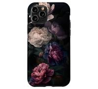 Romantic Peony Gothic Floral Dark Aesthetic Victorian Case for iPhone 11 Pro
