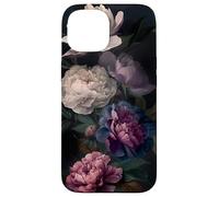 Romantic Peony Gothic Floral Dark Aesthetic Victorian Case for iPhone 15
