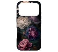 Romantic Peony Gothic Floral Dark Aesthetic Victorian Case for iPhone 17 Pro