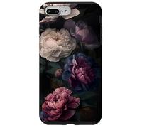 Romantic Peony Gothic Floral Dark Aesthetic Victorian Case for iPhone 7 Plus/8 Plus