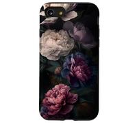 Romantic Peony Gothic Floral Dark Aesthetic Victorian Case for iPhone SE (2020) / 7 / 8