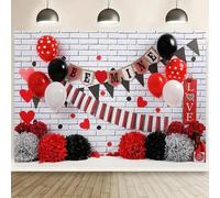 Romantic Photography Backdrops for Festivals Props Red Rose Birthday Love Wedding Love Hearts Photo Studio Background