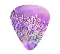Romantic Purple Lavender Guitar Paddle Set Of 12, Suitable For Guitar, Yukri, 3 Thicknesses