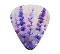 Romantic Purple Lavender - Guitar Picks-12 Pack Includes Thin, Medium & Heavy Gauges, Best Gift for Guitar Lovers