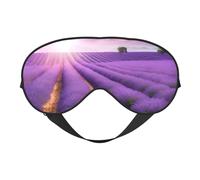 Romantic Purple Lavender Print Satin Sleep Mask & Eye Mask | Deep Dream Sleep Masks for Women & Men | Soft Sleeping Eye Mask to Nourish Skin