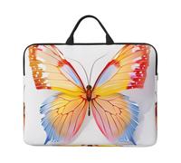 Romantic Purple Lavender Printed Laptop Sleeve 14 inch Protective Case, Waterproof Computer Case Bag with Handle for Men Women