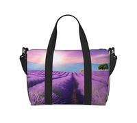 (Romantic Purple Lavender) Waterproof Lightweight Hand Travel Bag - Large Carry-On for 3-5 Day Trips | Air Travel, Sports, Weekend Use | Men & Women (1-Pack)