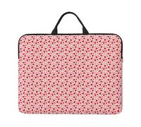Romantic Red Heart Print Laptop Case Sleeve Notebook Protector Bag For School And Office Travel Business