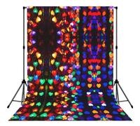 Romantic Red Heart Print Photo Studio Background 5x7ft Soft Photo Backdrop Curtain For Studio Content Creator Equipment