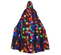 Romantic Red Heart Print Unisex Adult Hooded Comfortable Cloak Cosplay Costume Halloween Christmas Carnival