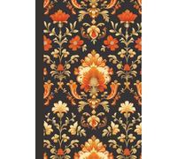 Romantic Regency Notebook: Classic Autumn Black, Orange and Cream Design: A historical romance Inspired Notebook with 120 Lined Pages, 6 x 9 inches, Perfect for Journaling, Writing, and Gifts
