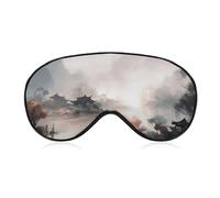 Romantic River View Eye Mask, Side Sleeping Mask Light Blindfold Sleeping Mask Nose Pad and Elastic Band for Children Women and Men