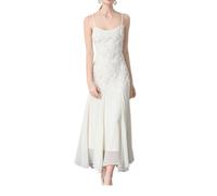 Romantic Rose Appliqué Mermaid Gown Dresses Spaghetti Strap Chiffon Evening Dress for Weddings & Proms