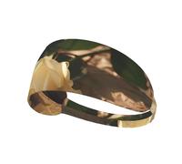 Romantic Roses Print Elastic Exercise Headband - Fashion Sports Head Wrap for Yoga, Running, Cycling, Gym, Tennis