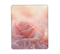 Romantic Roses Print Small Desk Pad,Rubber Base with Precision Stitched Edges,Perfect for Office,Gaming