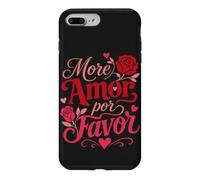 Romantic Spanish Love Quote Rose Hearts Amor Favor Case for iPhone 7 Plus/8 Plus