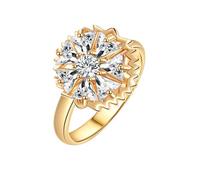 Romantic Sterling Silver Ring for Her, Adjustable Cubic Zirconia Valentine's Promise Ring, Wedding Eternity Infinity Thumb Ring, Anniversary Love Jewellery