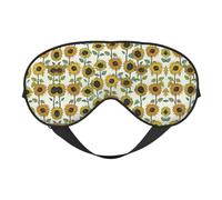 Romantic Sunflowers Night Mask Soft Reversible Eye Cover Adjustable Strap Light Blocking Comfortable Rest