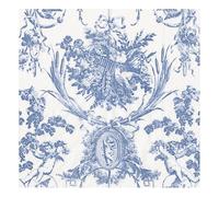 Romantic Toile Blue Caspari Paper Table Napkins 33 cm Square 3 ply Lunch Napkins
