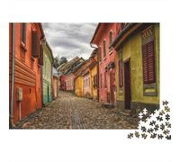 Romantic Town 1000 Piece Jigsaw Puzzles for Adults Jigsaws Challenging Game Family Challenging Educational Games Home Decoration for Adults Gifts Ideas 1000pcs (75x50cm)