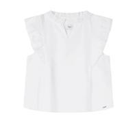 Romantic V-Neck Butterfly Sleeve Blouse- female- Pepe Jeans- Kids Blouses- White- 4 Y- Kids 4 Y