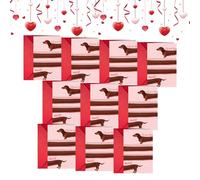 Romantic Valentine Cards - Romantic Dachshund Notes, Greeting Cards for Couples, Playful Canine Stationery, Illustrated Puppy Notecards with Premium Envelopes, Heartfelt Love Notes for Anniversaries