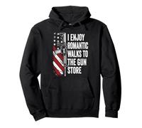 Romantic Walks To The Gun Store AR15 Funny Mens Gun Owner Pullover Hoodie