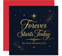 Romantic Wedding Card, Romantic Sparkle for the Big Day