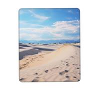 Romantic White Sand Landscape Mouse Pad with Non-Slip Rubber Base 8.3 x 10.3 in Mouse Mat with Stitched Edge Gaming Mousepad for Wireless Mouse Computer Laptop Home Office Desk Pad