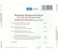 ROMANTIC WORKS FOR VIOLIN BY DVOR K, SUK, SCHUMANN, YSAYE NEW CD