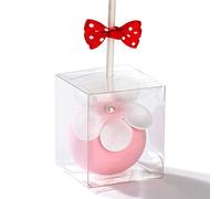RomanticBaking 100 Pack 1 3/4" x 1 3/4" x 2" individul Single Cake Pop Box With Hole Small Gift Boxes Mini Plastic Boxes Treat Boxes Candy Boxes