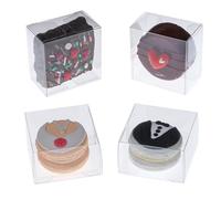 RomanticBaking 150 Pack Single Macaron Box 2.17x2.17x1.38 Inches for Brownies, Moon Cakes, Small Candies - Wedding Favors
